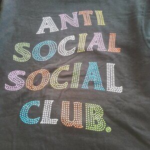 NEW Anti Social Social Club - Mind Games Nailhead Hoodie 'Rainbow' - Small